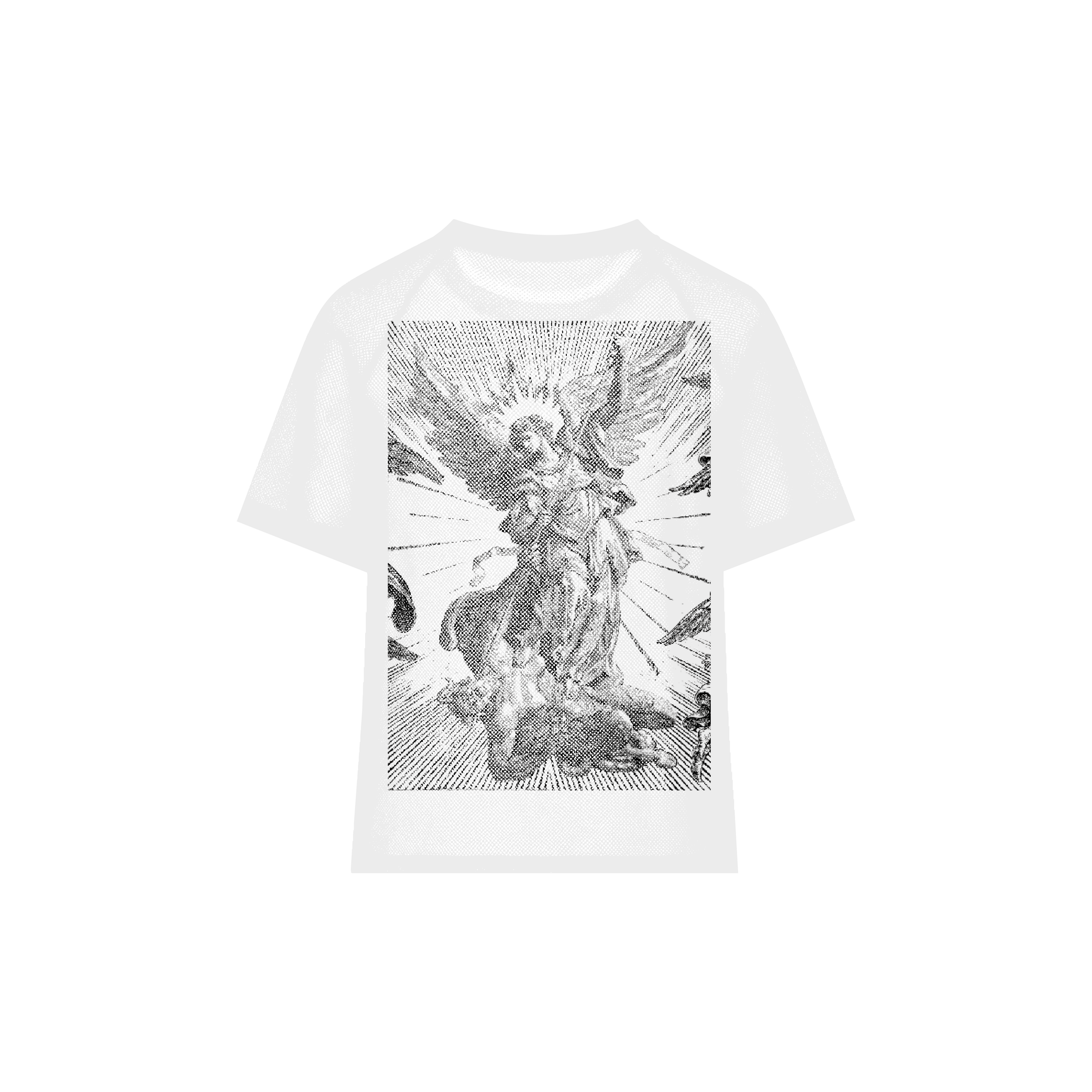 white tattoo t-shirt