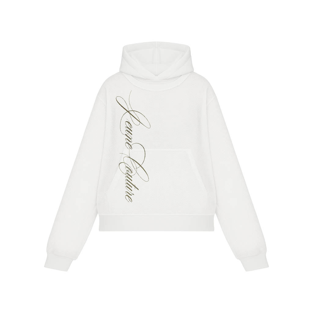 Signature white hoodie