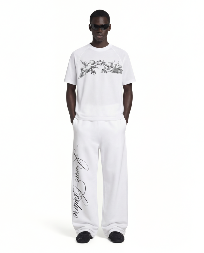 white tattoo t-shirt
