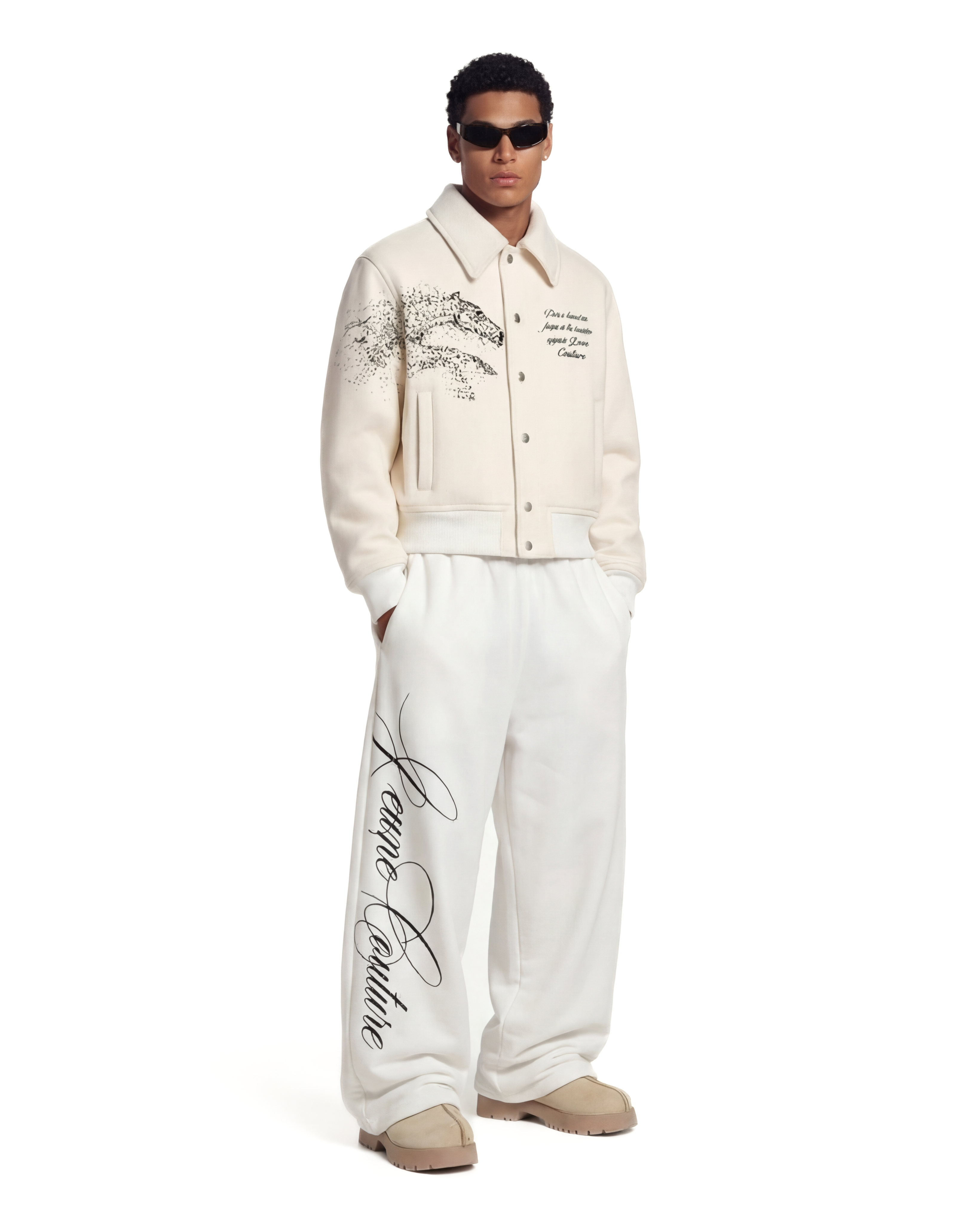Signature white trousers