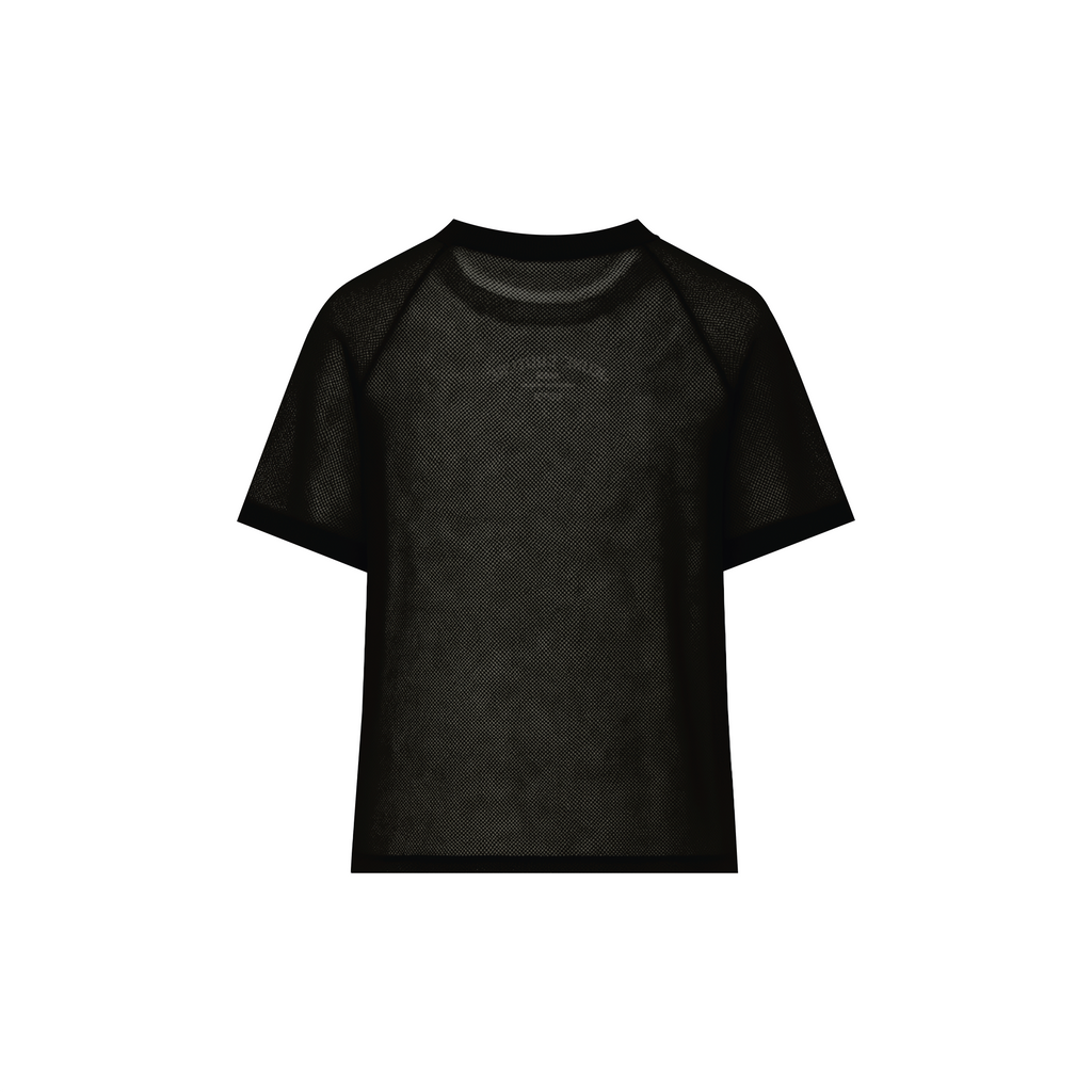 Mesh stitching T-shirt