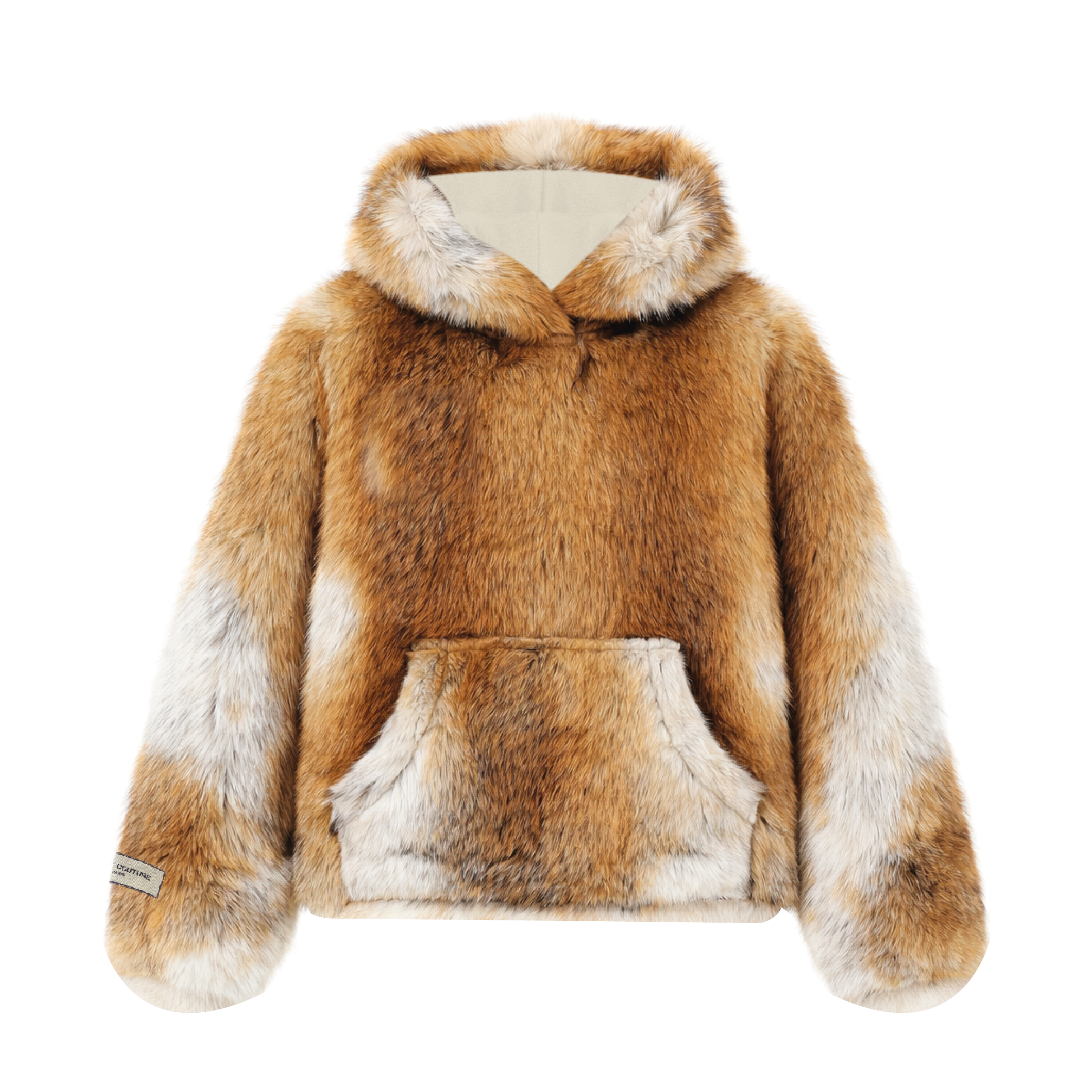 Fox fur hoodie 
