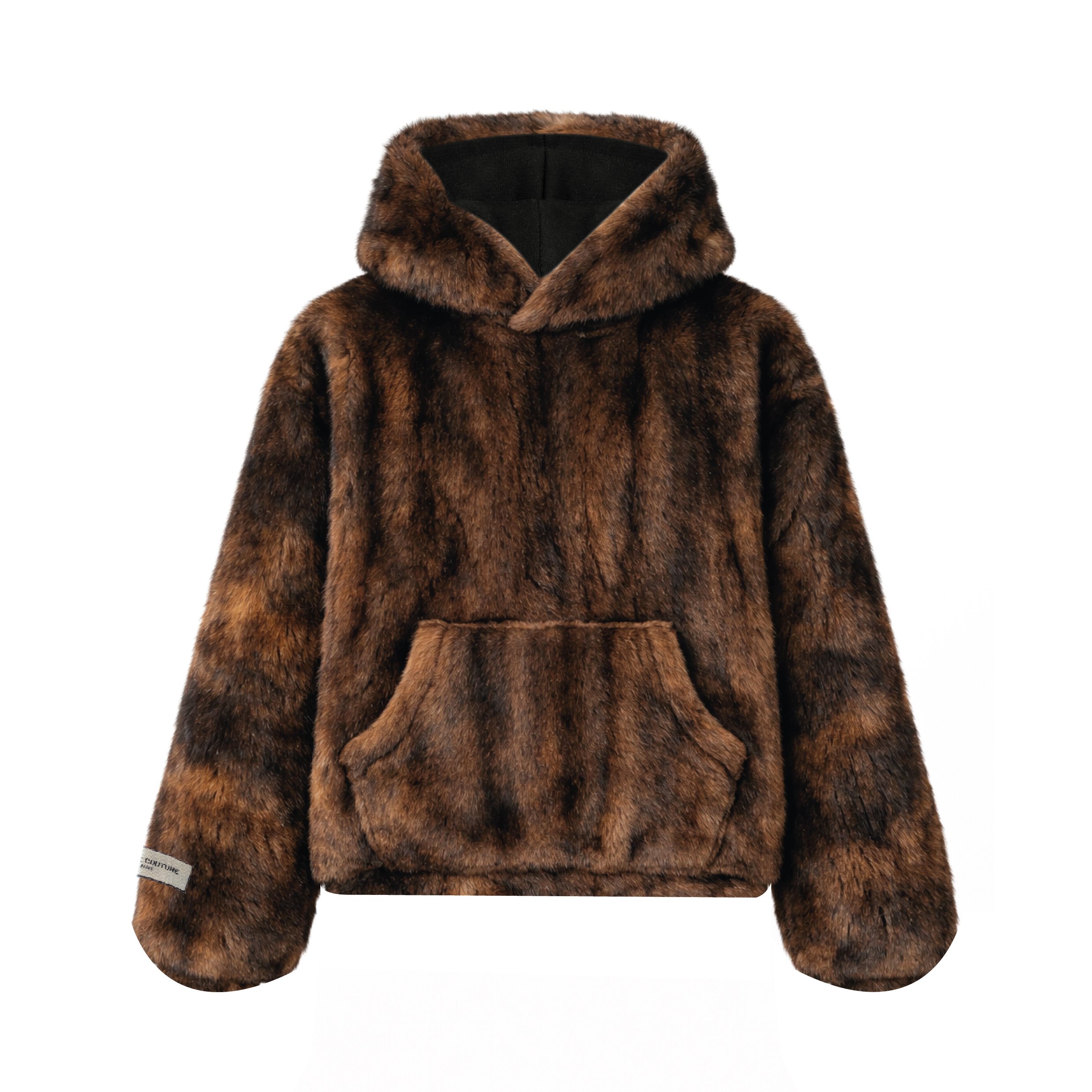 Mink fur hoodie 