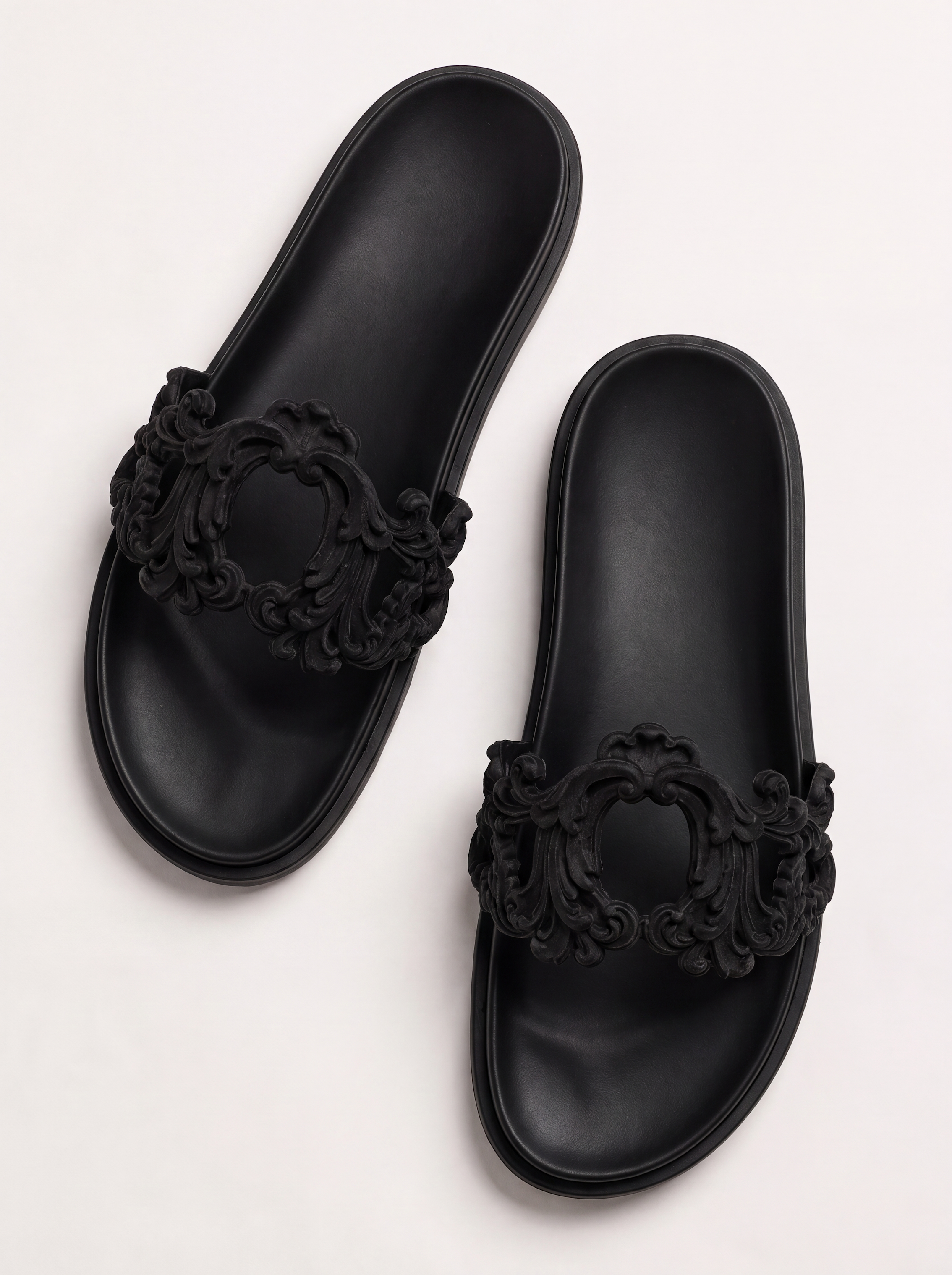 Black ornamental mule