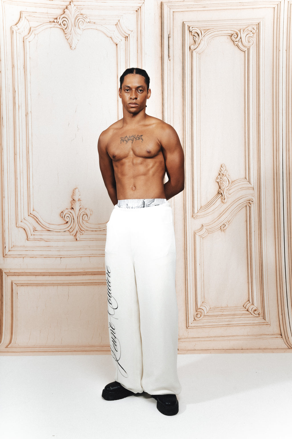 Signature white trousers