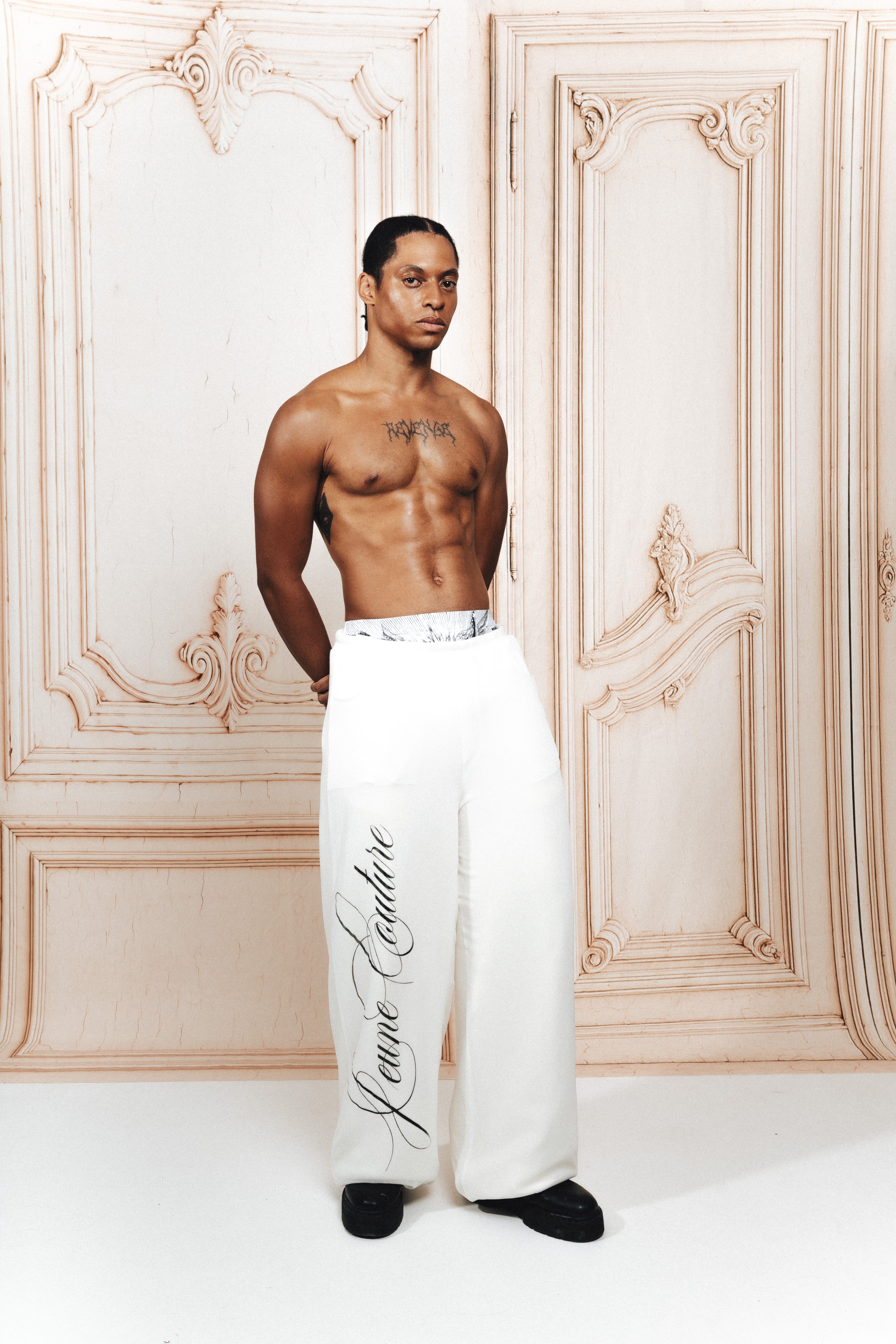 Signature white trousers