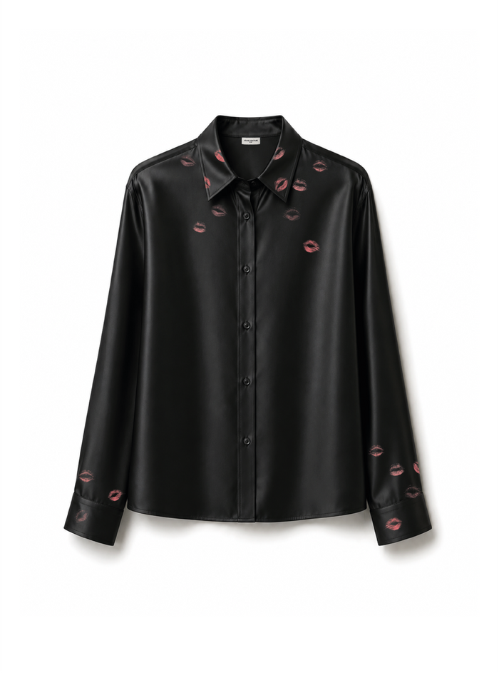 Black kiss shirt