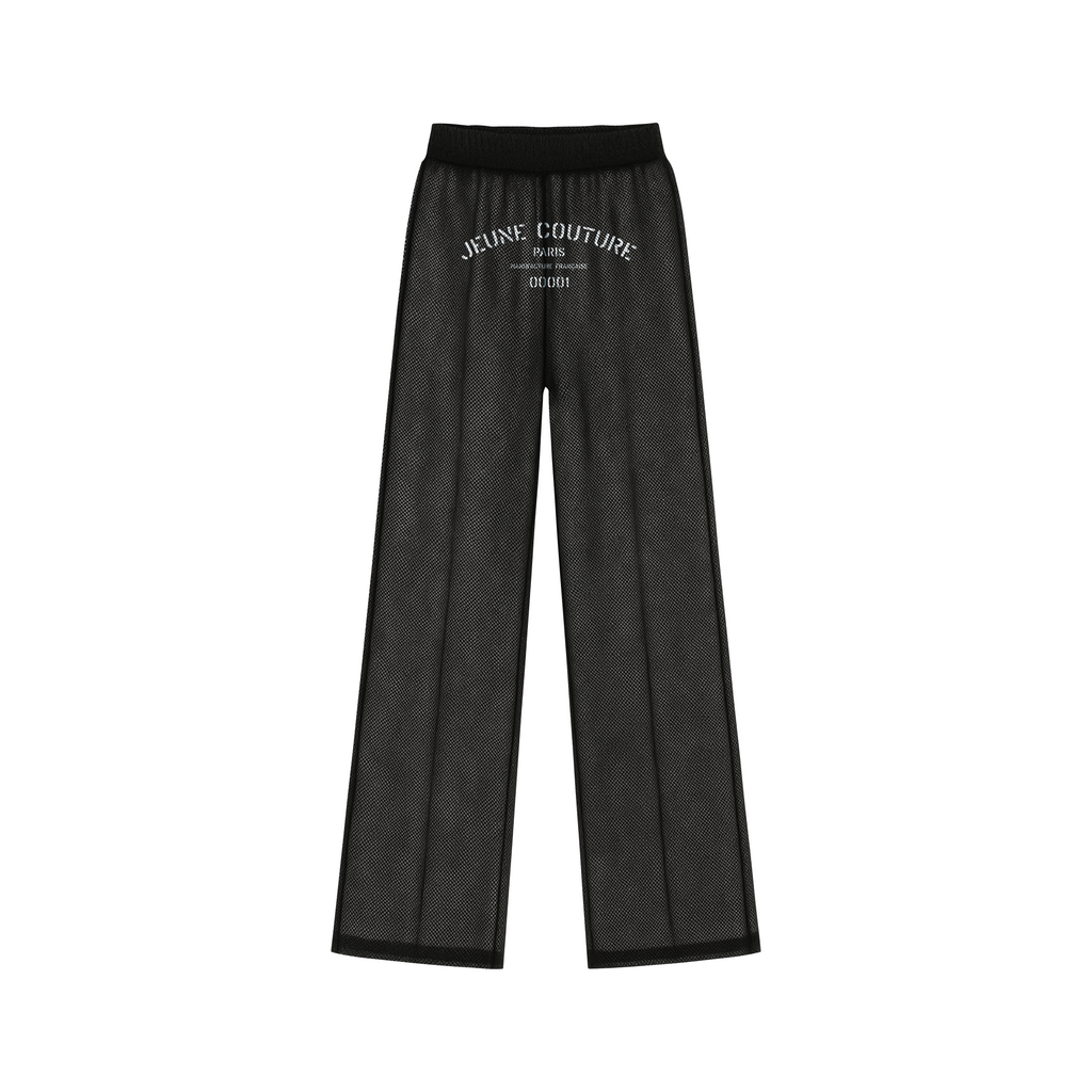 Black tailored trousers
